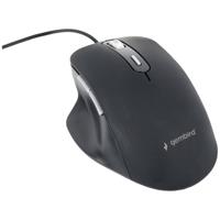 Gembird neu Muis Kabelgebonden Optisch Zwart 6 Toetsen 1200 dpi, 1800 dpi, 2400 dpi, 3600 dpi Verlicht, Geluidsarme toetsen