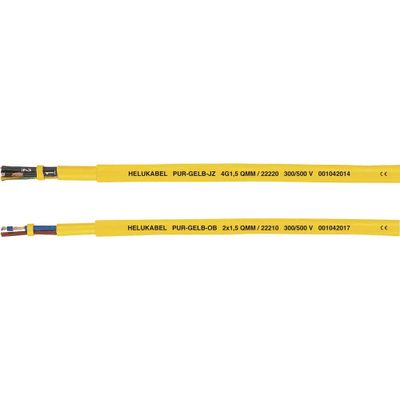 HELU PUR-Yellow JB Geïsoleerde kabel 3 G 1 mm² Geel 22206-1000 1000 m