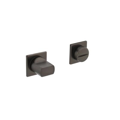 Intersteel Rozet vierkant met toilet-badkamersluiting zelfklevend minimalistisch 30x2,5mm - antraciet