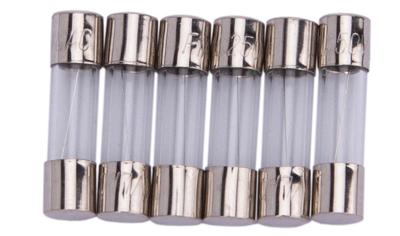 Dresselhaus Glass fuses 5x20mm for car radio 1a/ 6piece