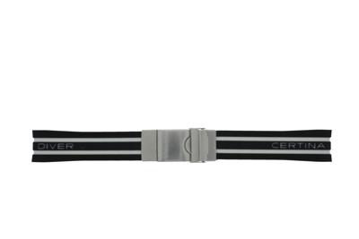 Horlogeband Certina C603018001 Rubber Grijs 19mm