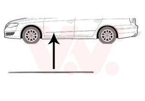 Sier- / beschermingspaneel, deur VAN WEZEL, Inbouwplaats: Links voor, u.a. fÃ¼r VW