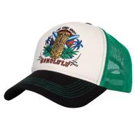 King Kerosin Honolulu Trucker Pet Wit & Zwart King Kerosin Honolulu Trucker Pet Wit & Zwart