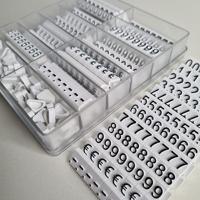 Prijscassette Etalage 10mm wit/zwart