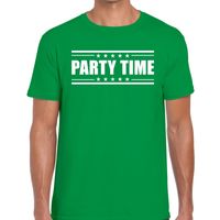 Party time t-shirt groen heren - thumbnail