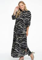 Yoek Blouse-jurk SERENGETI | Zwart | Maat 50/52