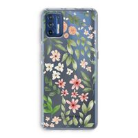 Botanical sweet flower heaven: Motorola Moto G9 Plus Transparant Hoesje