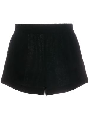 Reformation short Mila en lin - Noir