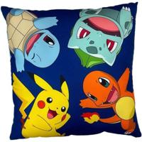 Dubbelzijdig kussen - Vierkant - POKEMON - Poké-Ball en Starter - Microvezel - 40 x 40 cm