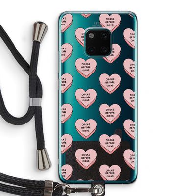 Chicks before dicks: Huawei Mate 20 Pro Transparant Hoesje met koord