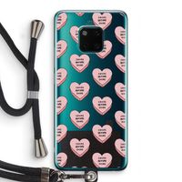 Chicks before dicks: Huawei Mate 20 Pro Transparant Hoesje met koord