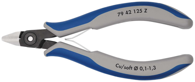 Knipex Precisie Elektronica-Zijsnijtang | 125 mm Lengte | Meer-Componentengrepen | Gebruineerd - 79 42 125 Z
