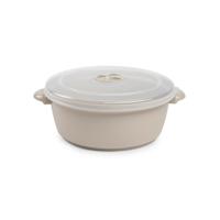 PlasticForte Magnetronbakje met ventiel - magnetronschaal - 2L - beige