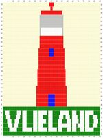 Sunarts doe het zelf pakket model Vuurtoren Vlieland 100 x 232 cm artikelnummer D302 - thumbnail