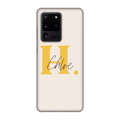 Amber Script: Volledig geprint Samsung Galaxy S20 Ultra Hoesje