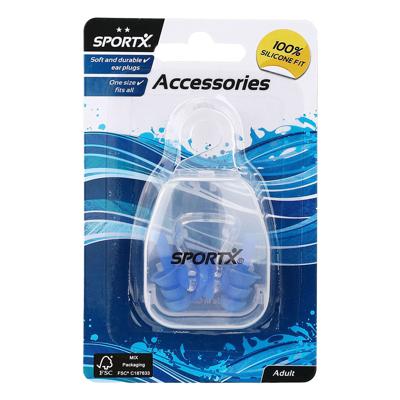 SportX adult neusclip en oordoppen