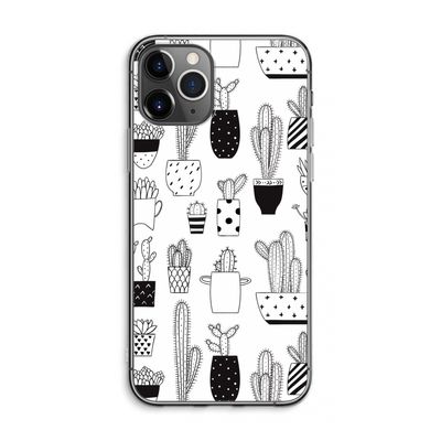 Cactusmotief: iPhone 11 Pro Max Transparant Hoesje