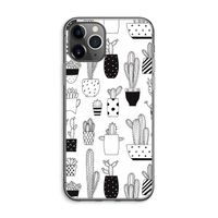 Cactusmotief: iPhone 11 Pro Max Transparant Hoesje