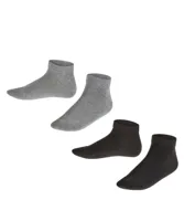 FALKE 2-paar Happy Kinder sneakersokken - Katoenen enkelsokken