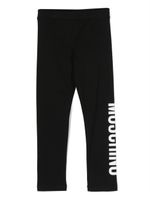 Moschino Kids pantalon de jogging à logo imprimé - Noir - thumbnail