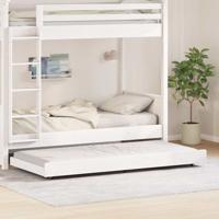 Bedframe Wit 75 x 190 cm Massief grenenhout