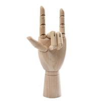 Houten pop hand gezamenlijke roerende hand model houten hand kunst schets tool grootte: 7 inch (rechterhand) Houten pop hand gezamenlijke roerende hand model houten hand kunst schets tool grootte: 7 inch (rechterhand)