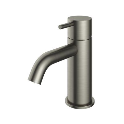 Wastafelmengkraan Hotbath Cobber 1-hendel Gebogen 14.3 cm Geborsteld Nikkel