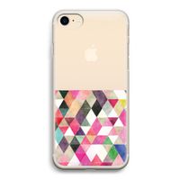 Gekleurde driehoekjes: iPhone 7 Transparant Hoesje