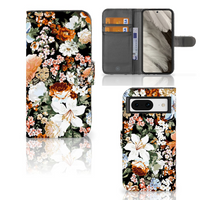 Hoesje voor Google Pixel 8 Dark Flowers