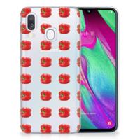 Samsung Galaxy A40 | Siliconen Case | Paprika Red