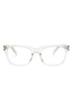 Saint Laurent Eyewear lunettes de vue à monture rectangulaire transparente - Tons neutres