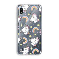 Rainbow Unicorn: Samsung Galaxy A10 Transparant Hoesje