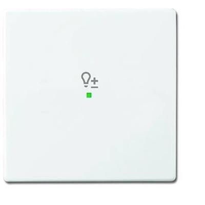 Busch-Jaeger 2CKA006220A0046 Afdekking 1-voudig free@home Verkeerswit, Wit 1 stuk(s)
