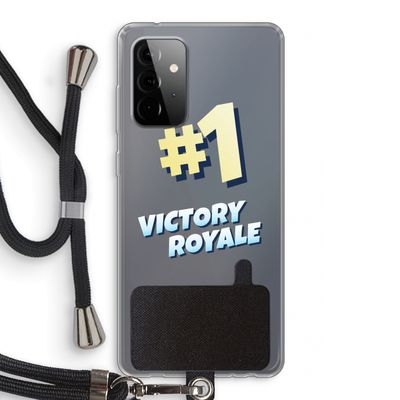 Victory Royale: Samsung Galaxy A72 5G Transparant Hoesje met koord