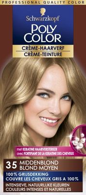 Poly Color Creme haarverf 35 middenblond (90 ml)