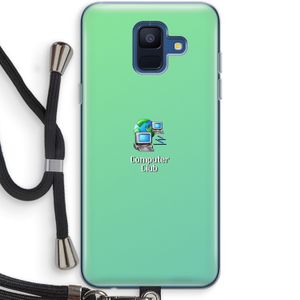 Win98: Samsung Galaxy A6 (2018) Transparant Hoesje met koord