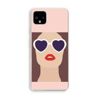 Red lips: Pixel 4 XL Transparant Hoesje