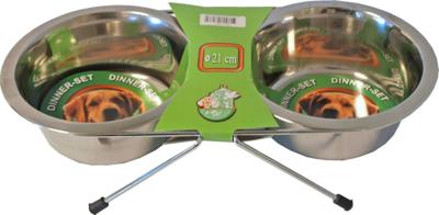 Dinner-set inclusief 2 RVS bakken 21 cm - Gebr de boon