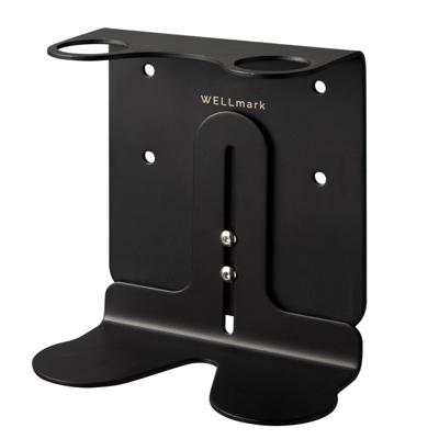Wellmark Zeephouder Wand voor 2 zeepdispensers Mat Zwart 8720254397122