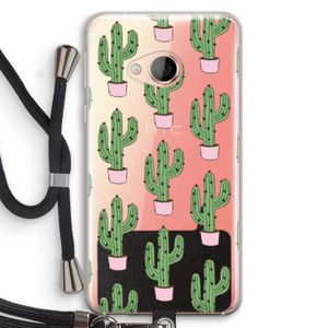 Cactus Lover: HTC U Play Transparant Hoesje met koord