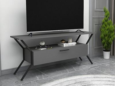 Tv-meubel TARZAN 1 klapdeur antraciet