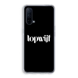 Topwijf Zwart: OnePlus Nord CE 5G Transparant Hoesje