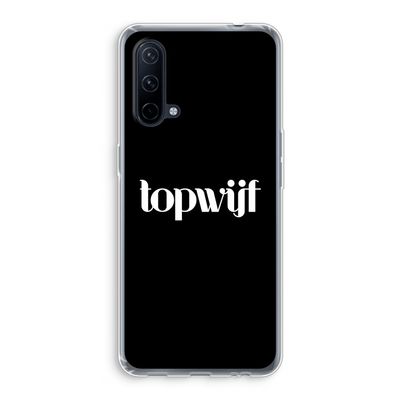 Topwijf Zwart: OnePlus Nord CE 5G Transparant Hoesje