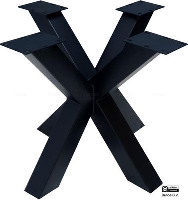 Tafelpoot/poten | Unique | Industrieel | 87 x 87 x 70 cm