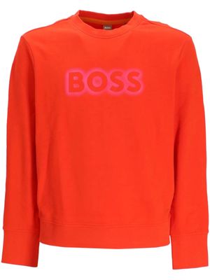 BOSS sweat en jersey à logo imprimé - Rouge