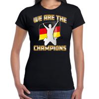 Bellatio Decorations Verkleed shirt voor dames - Duitsland - zwart - voetbal supporter - themafeest 2XL  -