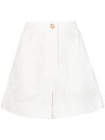 3.1 Phillip Lim short en broderie anglaise à design à empiècements - Blanc