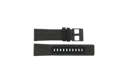Horlogeband Diesel DZ4373 Leder/Textiel Zwart 24mm