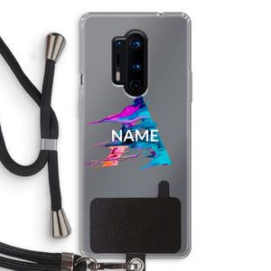 Abstract Spectrum: OnePlus 8 Pro Transparant Hoesje met koord