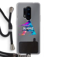 Abstract Spectrum: OnePlus 8 Pro Transparant Hoesje met koord